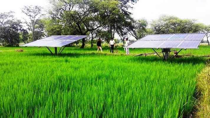 Solar professional working on a solar panel